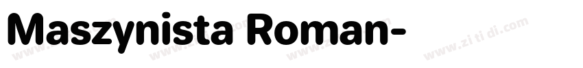 Maszynista Roman字体转换